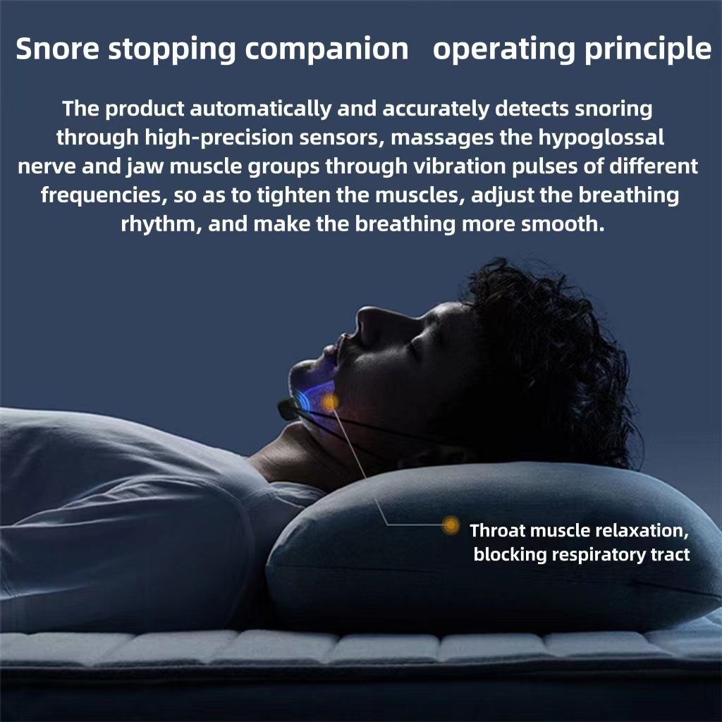 Smart Anti Snoring Device EMS Pulse Snoring Stop Effective Solution Snore Sleep Aid Portable Noise Reduction Muscle Stimulator - Image 2